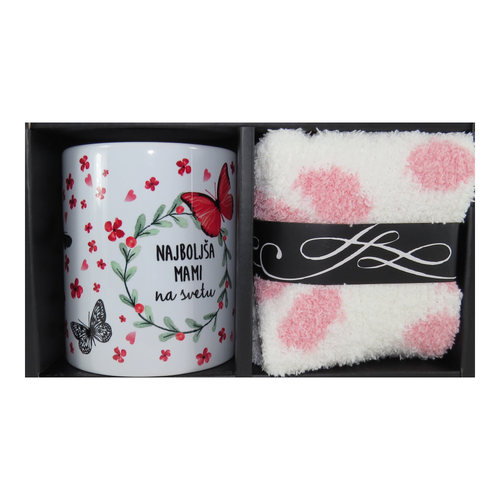 Darilni set Lonček & Nogavička - MAMI PINK