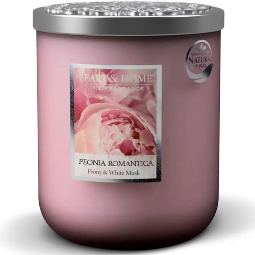 Dišeča sveča Heart & Home - 340g - Peonia Romantica