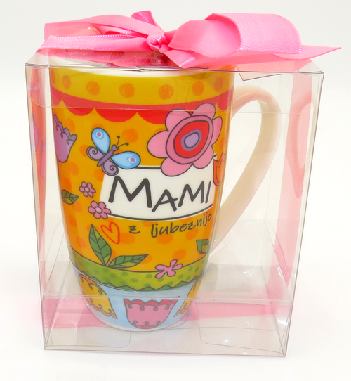 Darilni lonček velik s posvetilom Mami