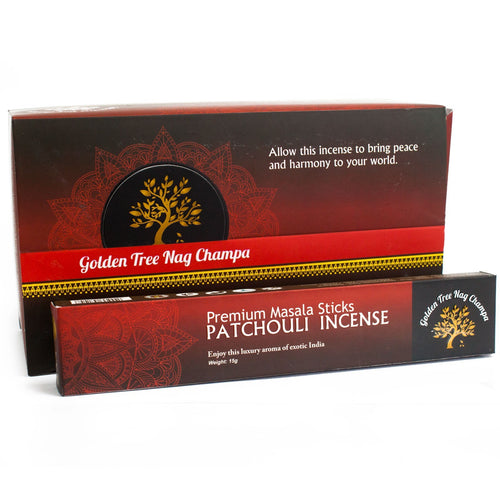 Dišeče palčke Golden Tree Nag Champa Incense - Patchouli