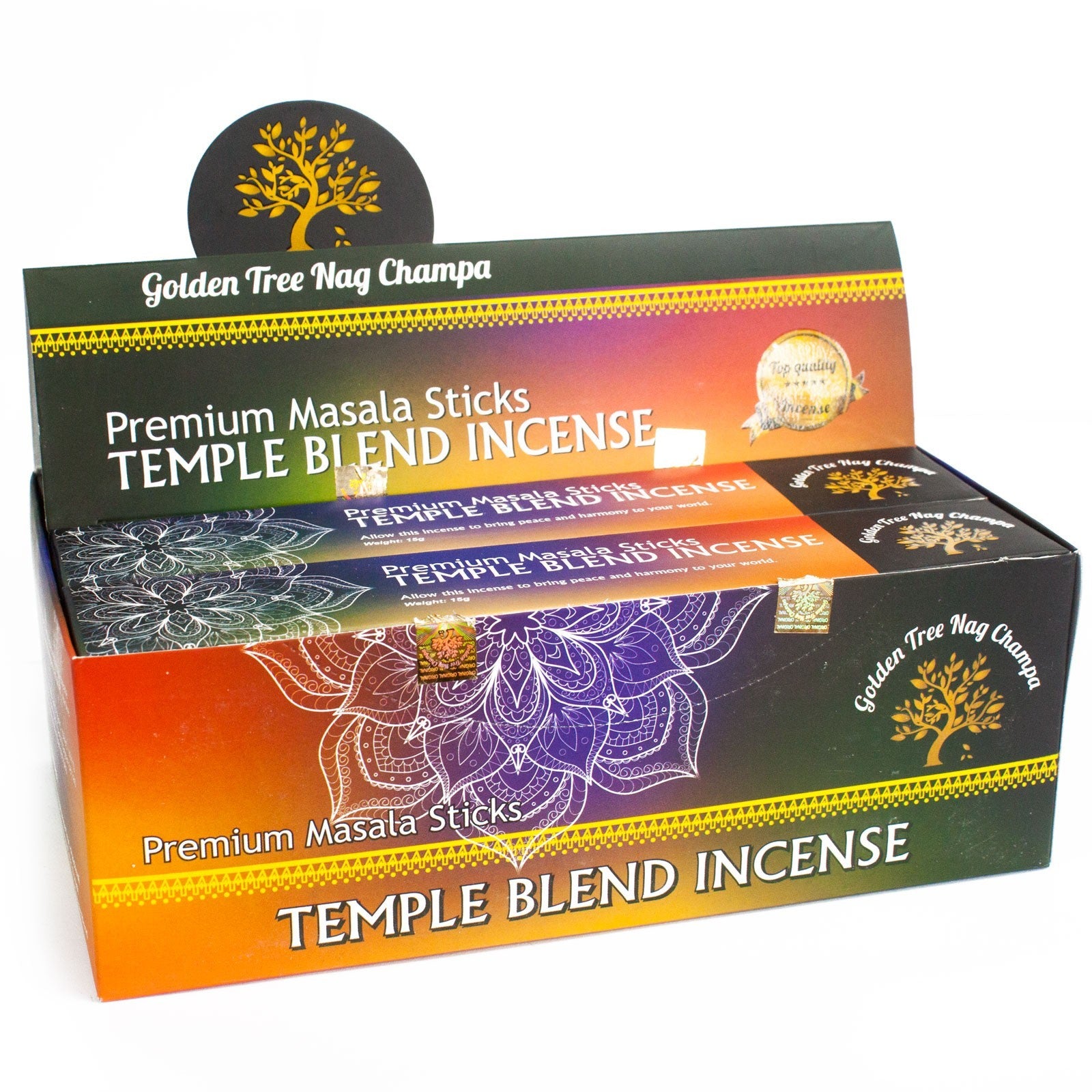 Dišeče palčke Golden Tree Nag Champa Incense - Temple Blend