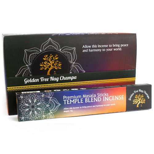 Dišeče palčke Golden Tree Nag Champa Incense - Temple Blend