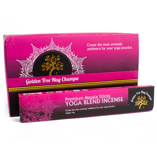 Dišeče palčke Golden Tree Nag Champa Incense - Yoga Blend