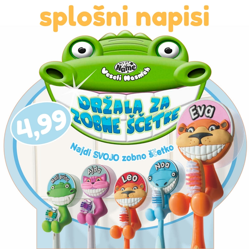 Držalo za zobno ščetko z imenom ali posvetilom: SPLOŠNI NAPISI
