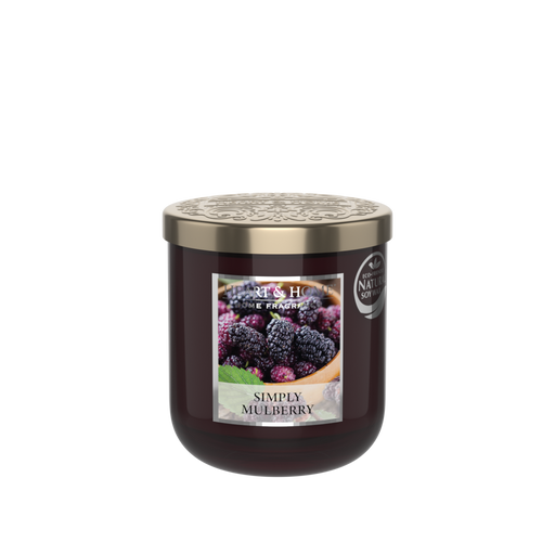 Dišeča sveča Heart & Home - 115g - Simply Mulberry