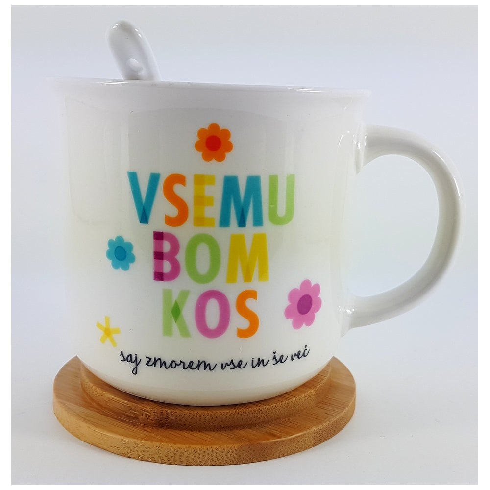 Darilni lonček s podstavkom HAPPY ZAUPAM VASE