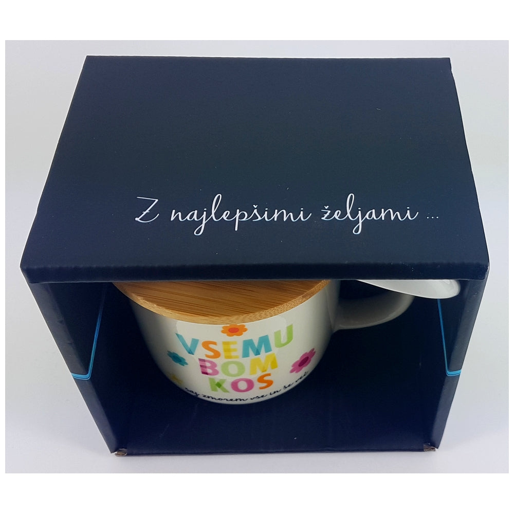 Darilni lonček s podstavkom HAPPY ZAUPAM VASE